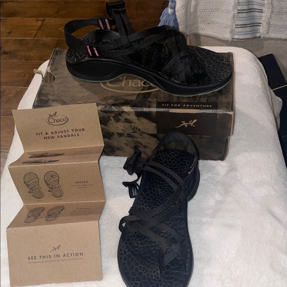 Chaco Black Adventure Sandals